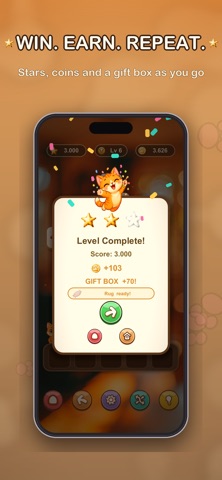 PurrBuddy: Cat Tile Match iPhone screenshot