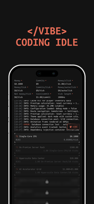 Vibecoding Idle Screenshot 1 of 4
