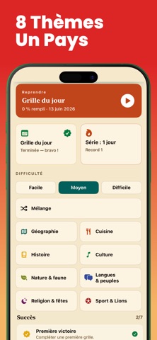 Mots Croisés - Sénégal iPhone screenshot