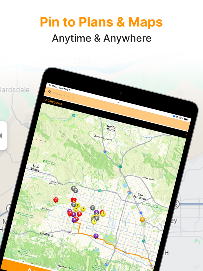 Map Tracker Pin Organizer