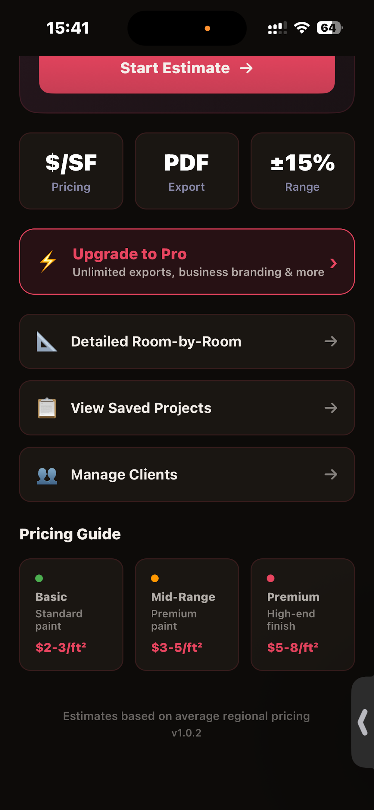 PaintPro - Painting Estimates