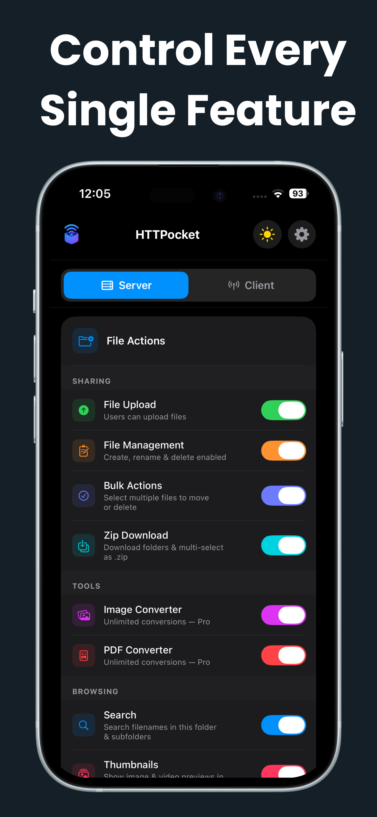 HTTPocket - WiFi File Transfer screenshot 6