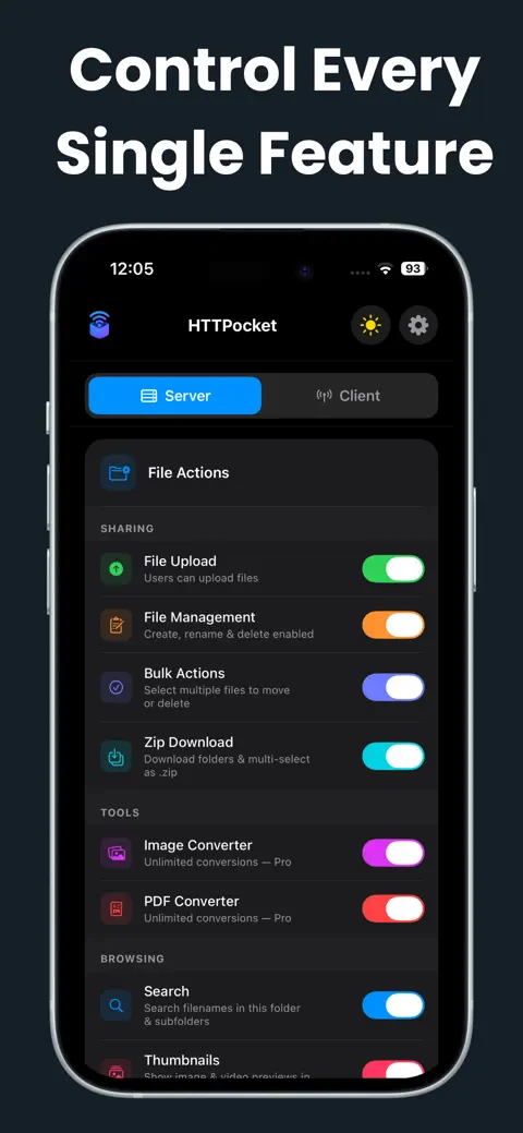 HTTPocket - WiFi File Transfer screenshot 6