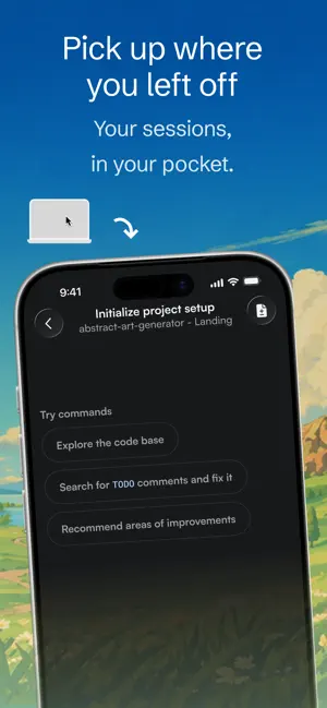 Sesori: OpenCode for Mobile iPhone screenshot 2