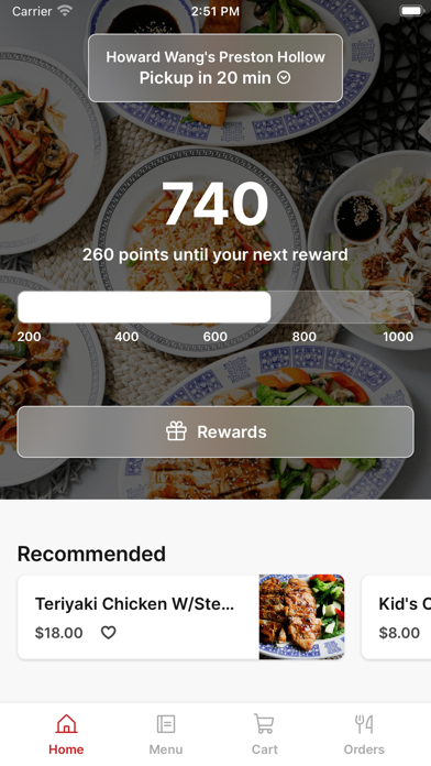 Howard Wang's Preston Hollow iPhone screenshot 1 - Food & Drink app