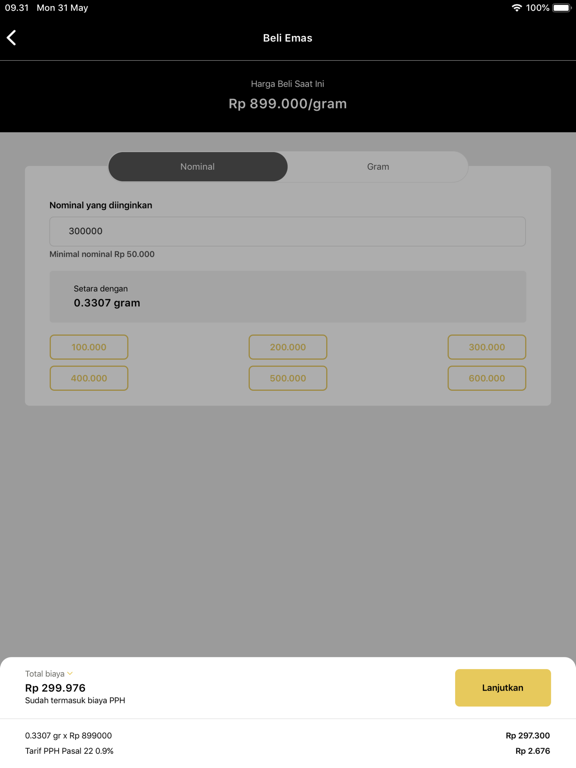 App screenshot