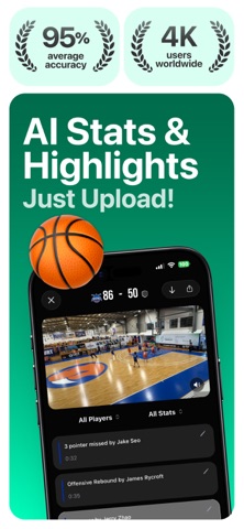Superstat - Basketball Stats iPhone screenshot