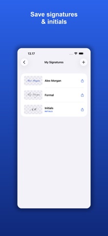 Signature Scanner: PDF Signer iPhone screenshot