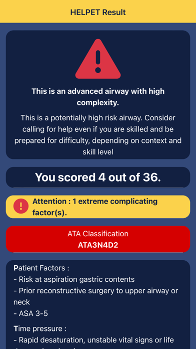 Airway Triage Screenshot