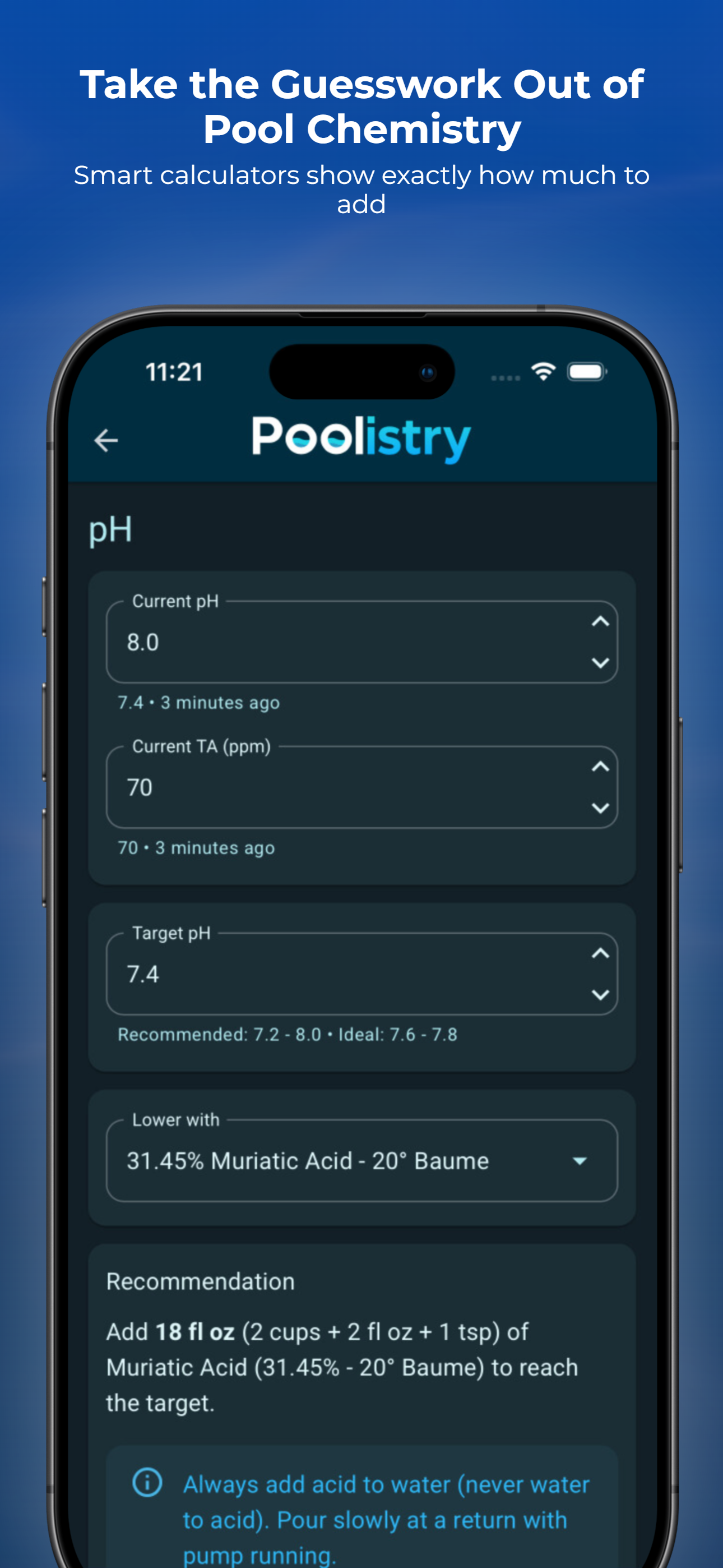 Poolistry: Pool Calculator screenshot 3