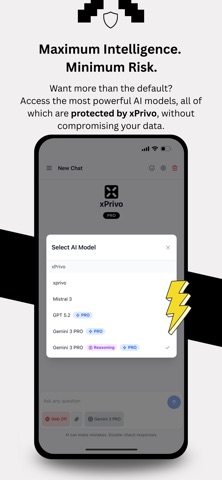 xPrivo - Private AI Assistant iPhone screenshot