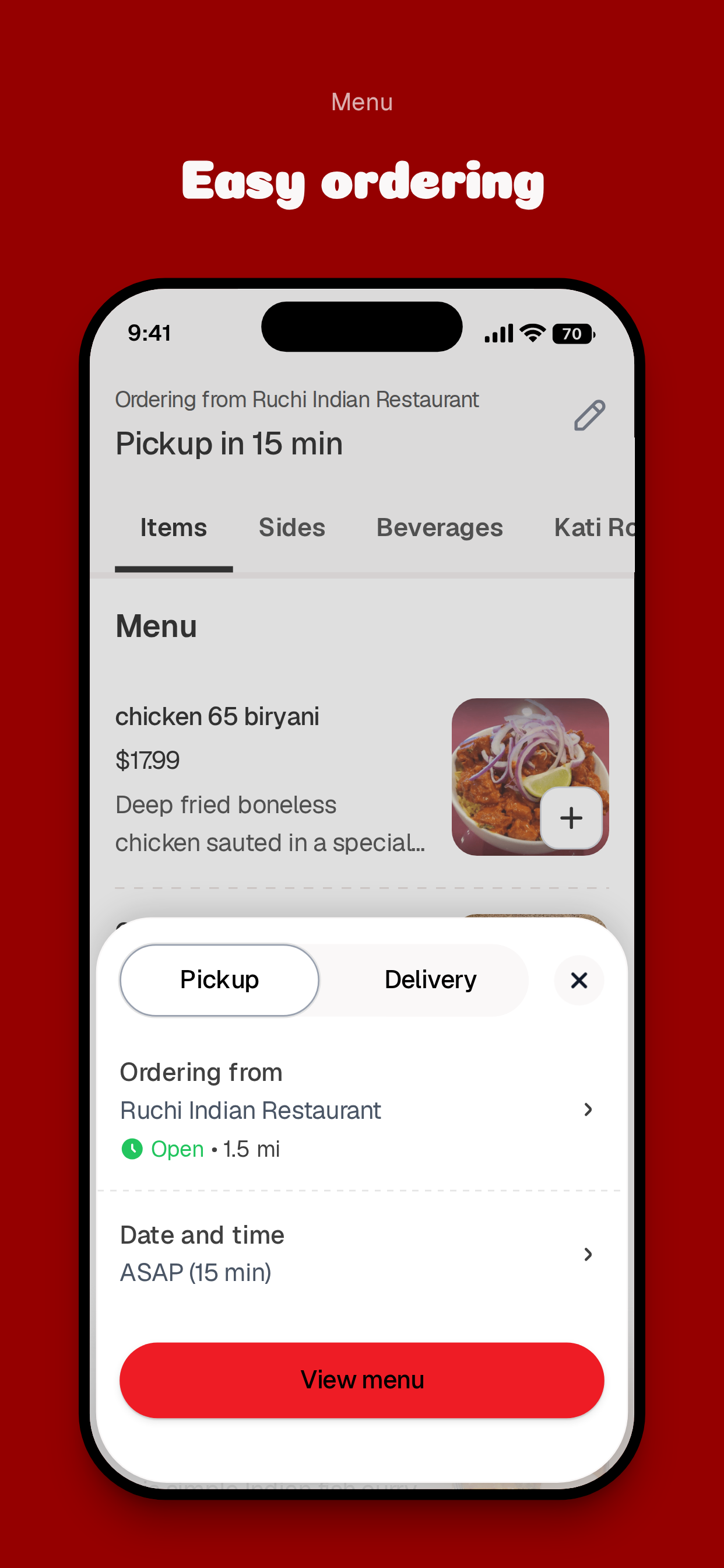 Ruchi Indian Restaurant screenshot 3