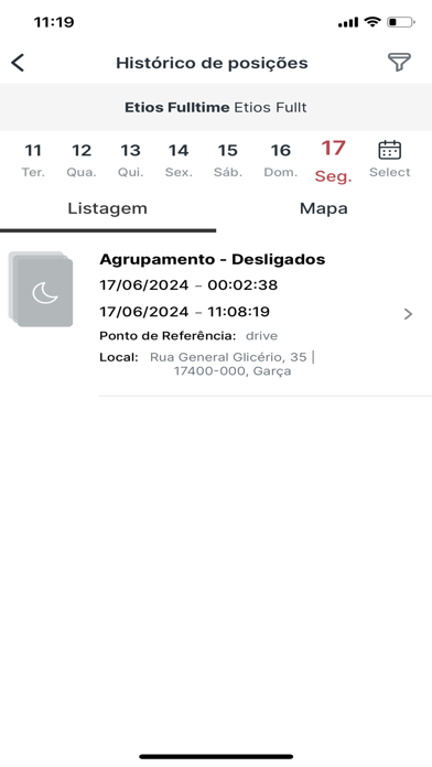 Military Rastreamento Screenshot