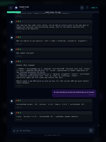 CodeAgentMobile ipad screenshot 4