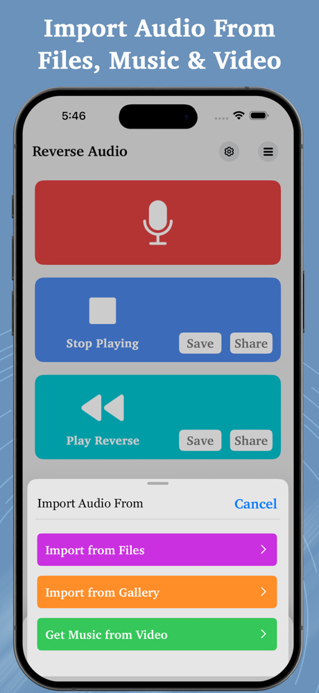 Reverse Audio - Record & Play screenshot 3