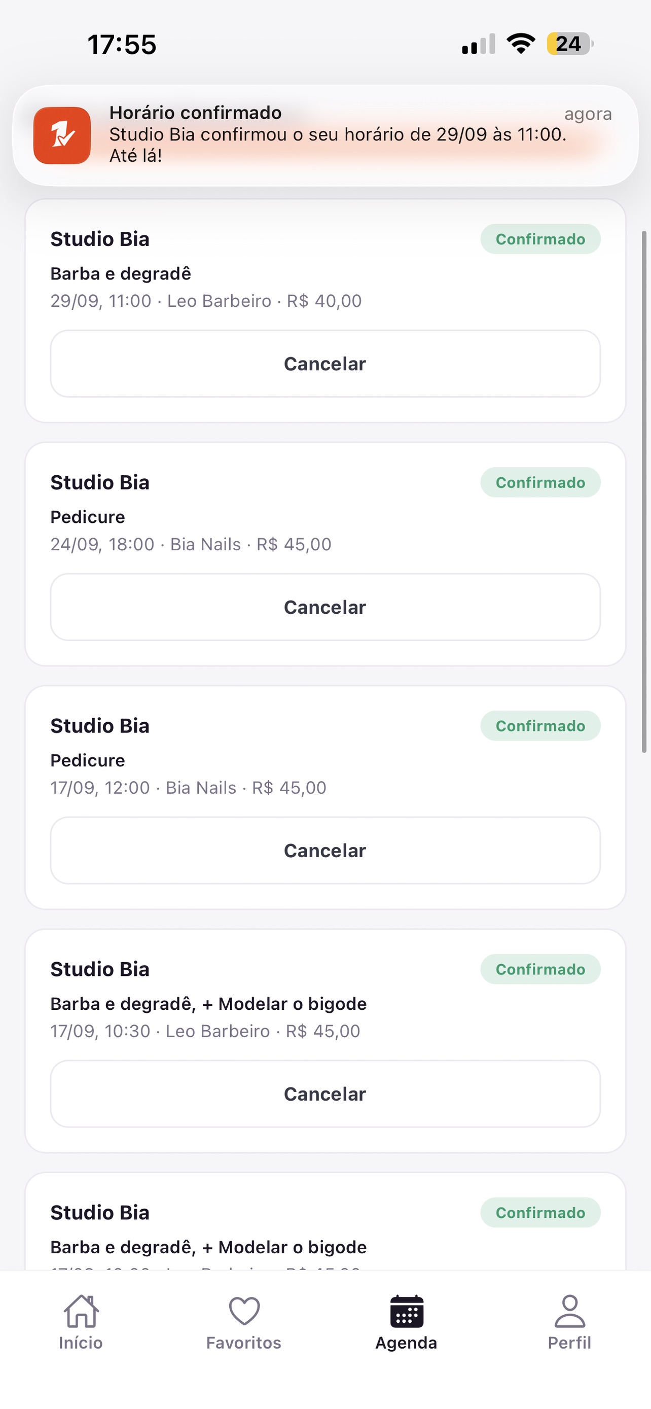Screenshot 5 of Um horário