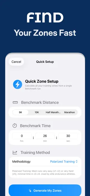 Running Pace & Zone Calculator screenshot 3