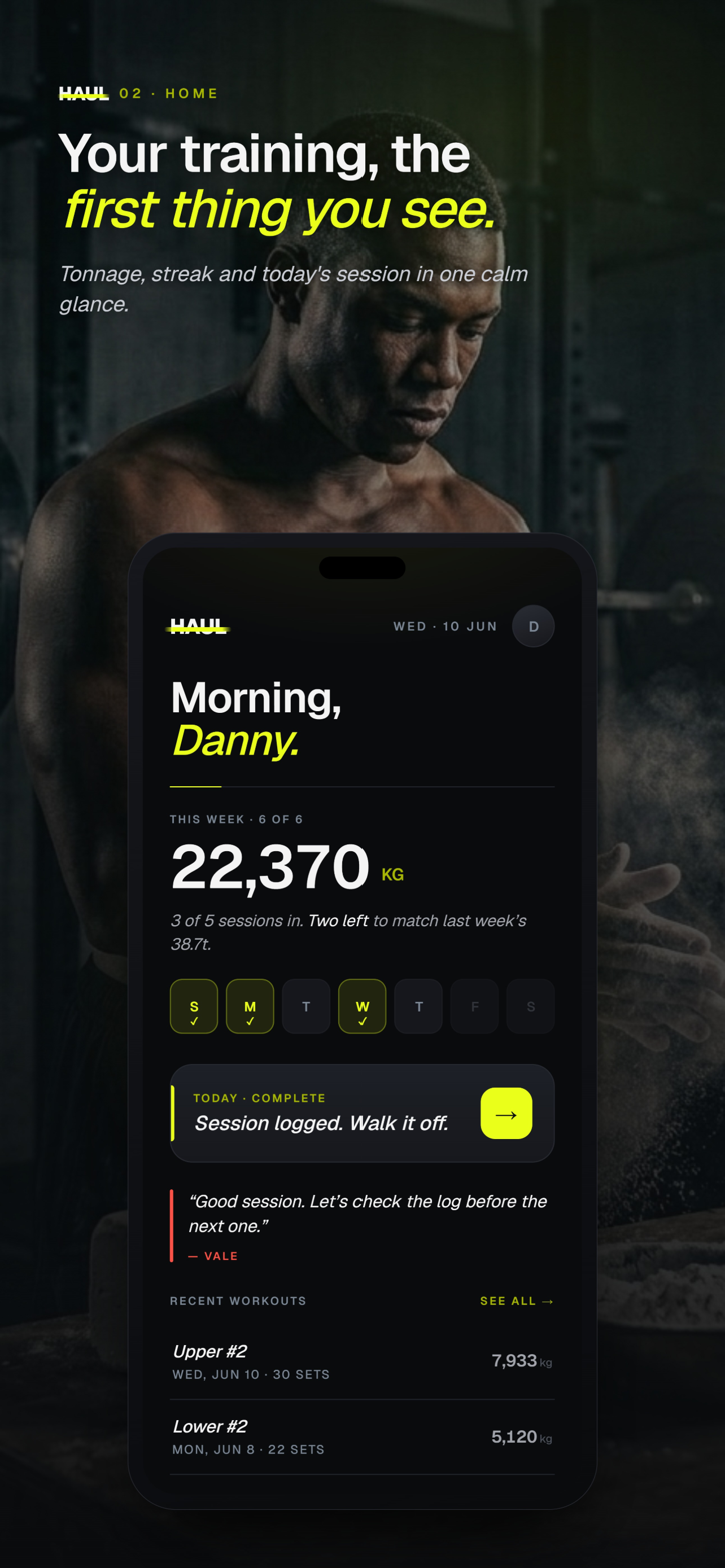 HAUL: AI Strength Coach screenshot 4