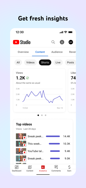 ‎YouTube Studio Screenshot