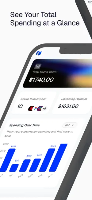 Subscription Tracker SubsMange screenshot 1