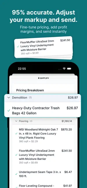 Quotr Pro - AI Estimate Maker screenshot 4