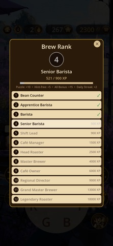 Cross & Brew iPhone screenshot