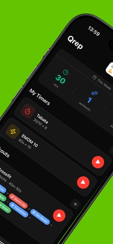 间歇计时器 训练: Qrep screenshot