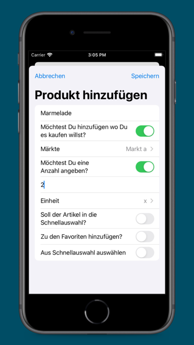 Einkaufszettel zum abhaken Screenshot