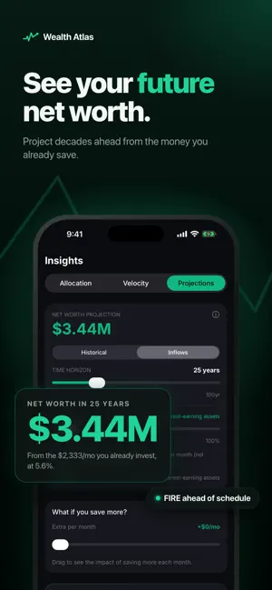 Wealth Atlas Net Worth Tracker screenshot 1