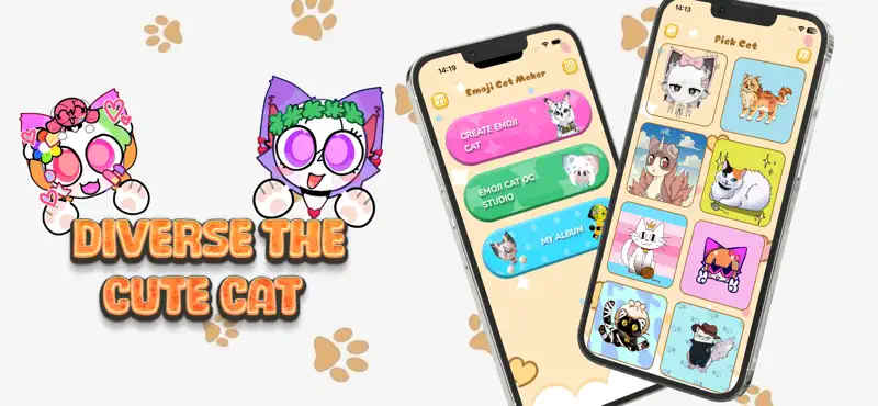 Cat Emoji Maker: Cute Emoji screenshot 2 of 4