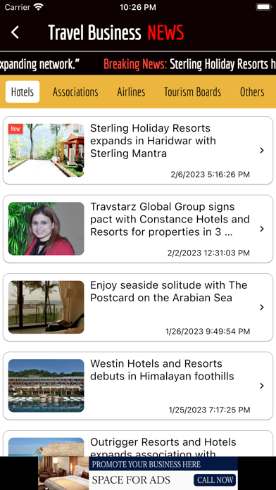 Travel Business Screenshot