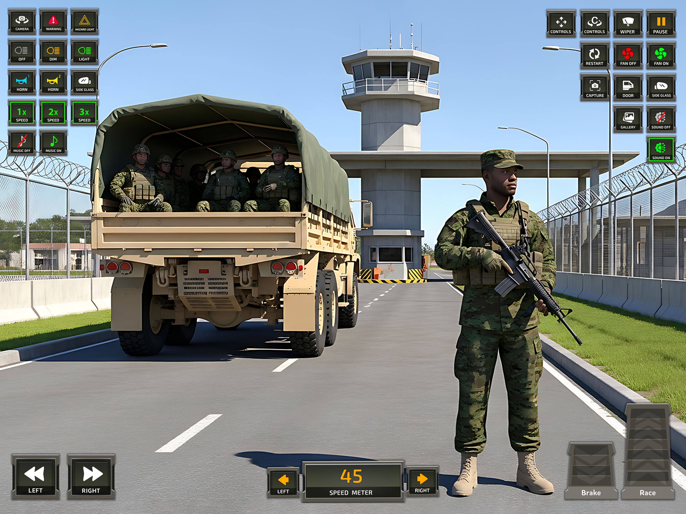Millitary Cargo Truck Games screenshot 12