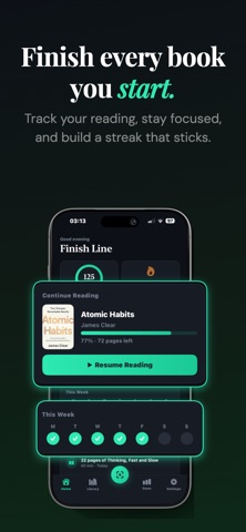Finish Line - Reading Journal screenshot