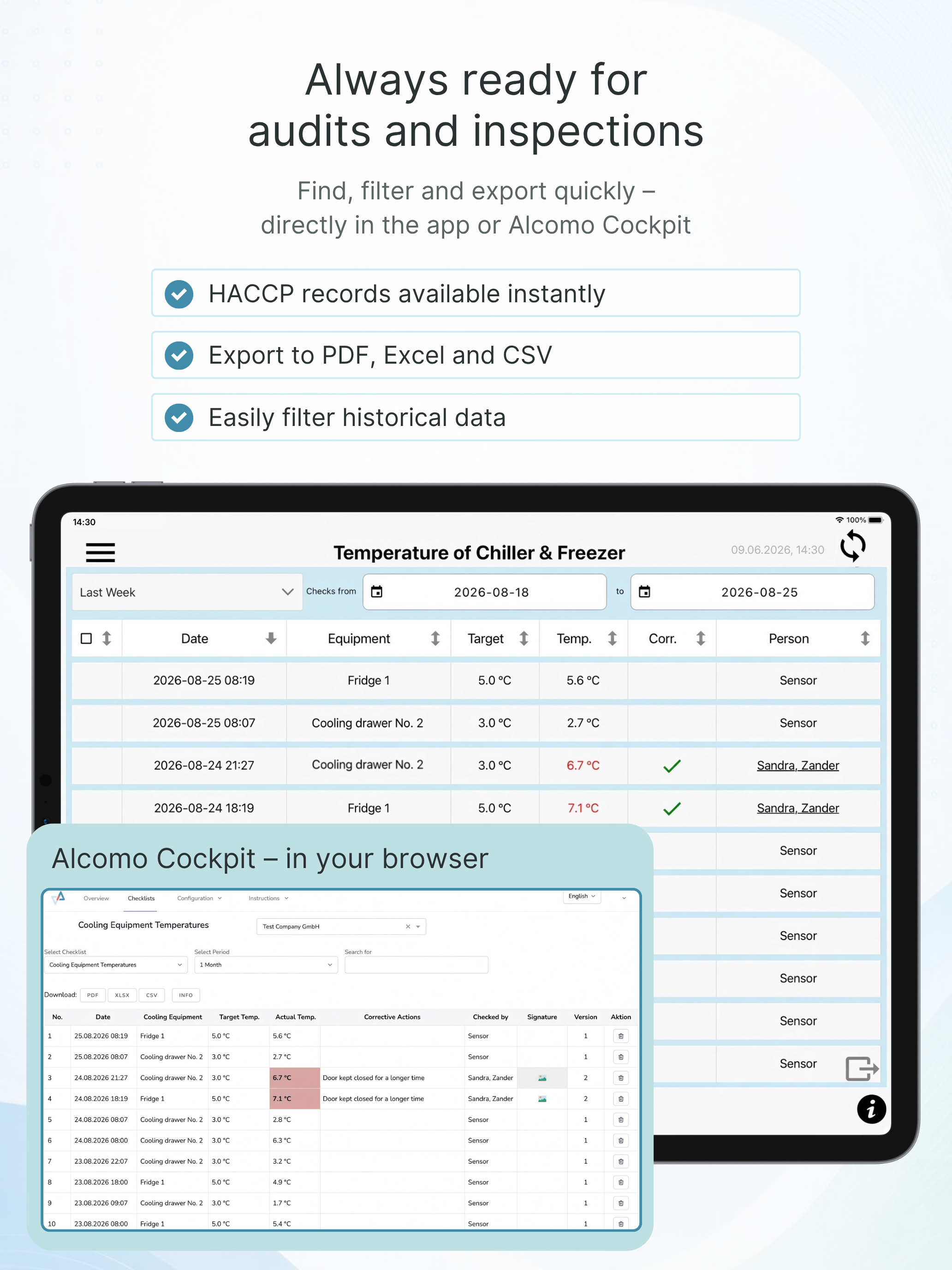 Alcomo HACCP screenshot 12