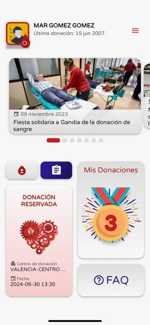GVA Donantes screenshot 1