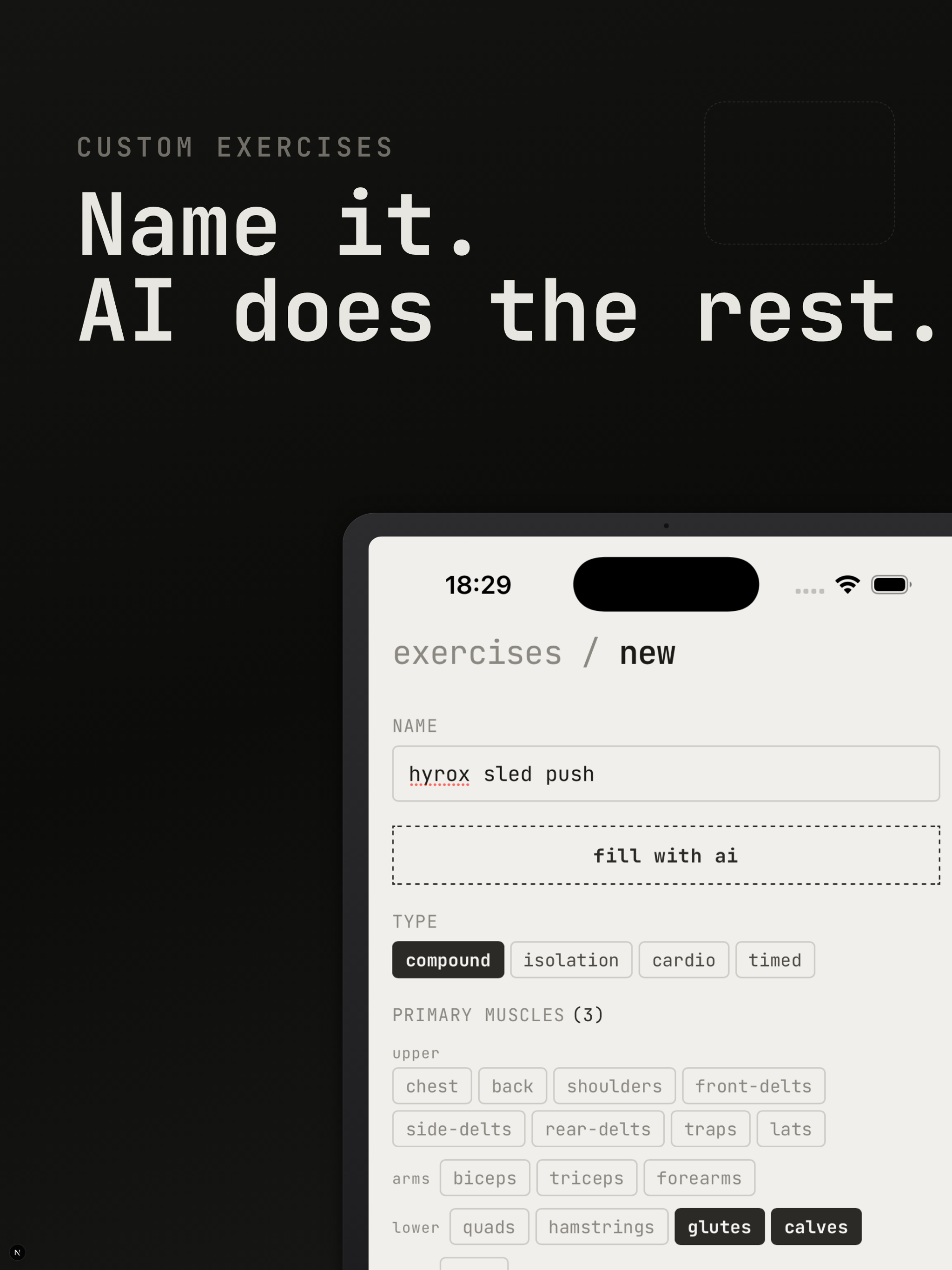 Syntax: AI Workout Log
