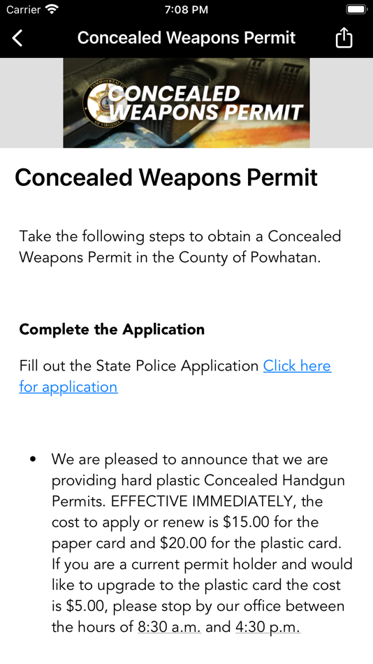 #2. Powhatan Sheriffs Office, VA (iOS) 来自: Powhatan Sheriff's Office VA