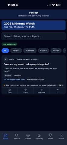 Verifact screenshot