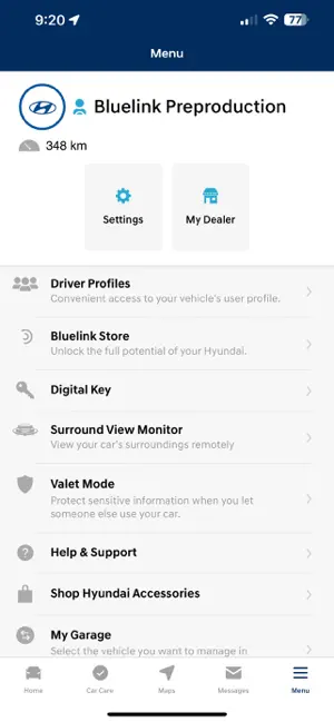 MyHyundai with Bluelink iPhone screenshot 4