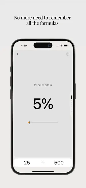 Nums — Percentage Calculator screenshot 2