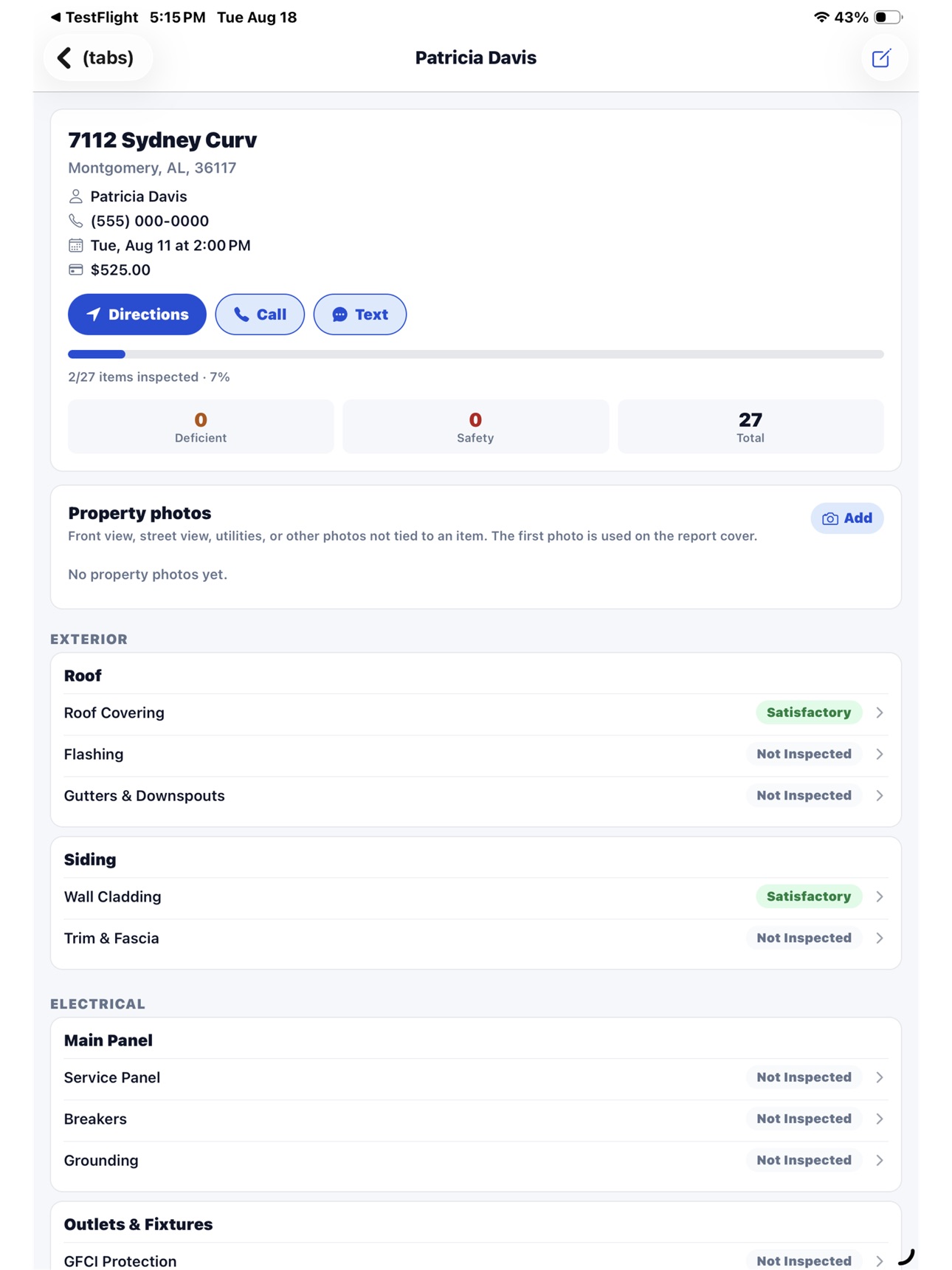 Screenshot 12 of Home Inspection Flow