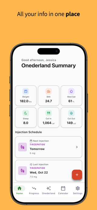 Onederland GLP-1 Tracker Screenshot 7 of 9