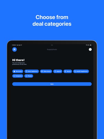SupplyDeals iPad screenshot