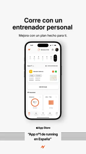 Captura de pantalla de RunnerPro: Entrenador Running en iPhone 1