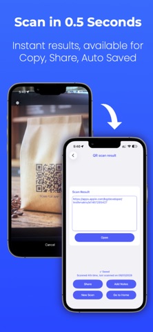 Scan All: QR Barcode NFCs Docs iPhone screenshot