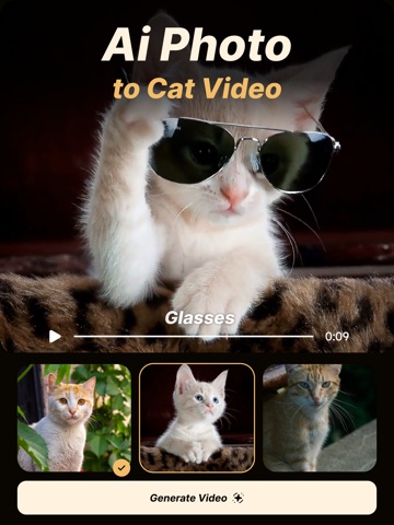 Cat Video Animator - PicCat AI iPad screenshot