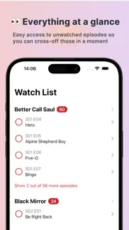 tv show tracker - tv club iPhone Captures Décran 3