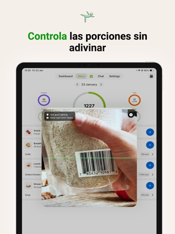 IA Nutricion contador calorias iPad screenshot 3