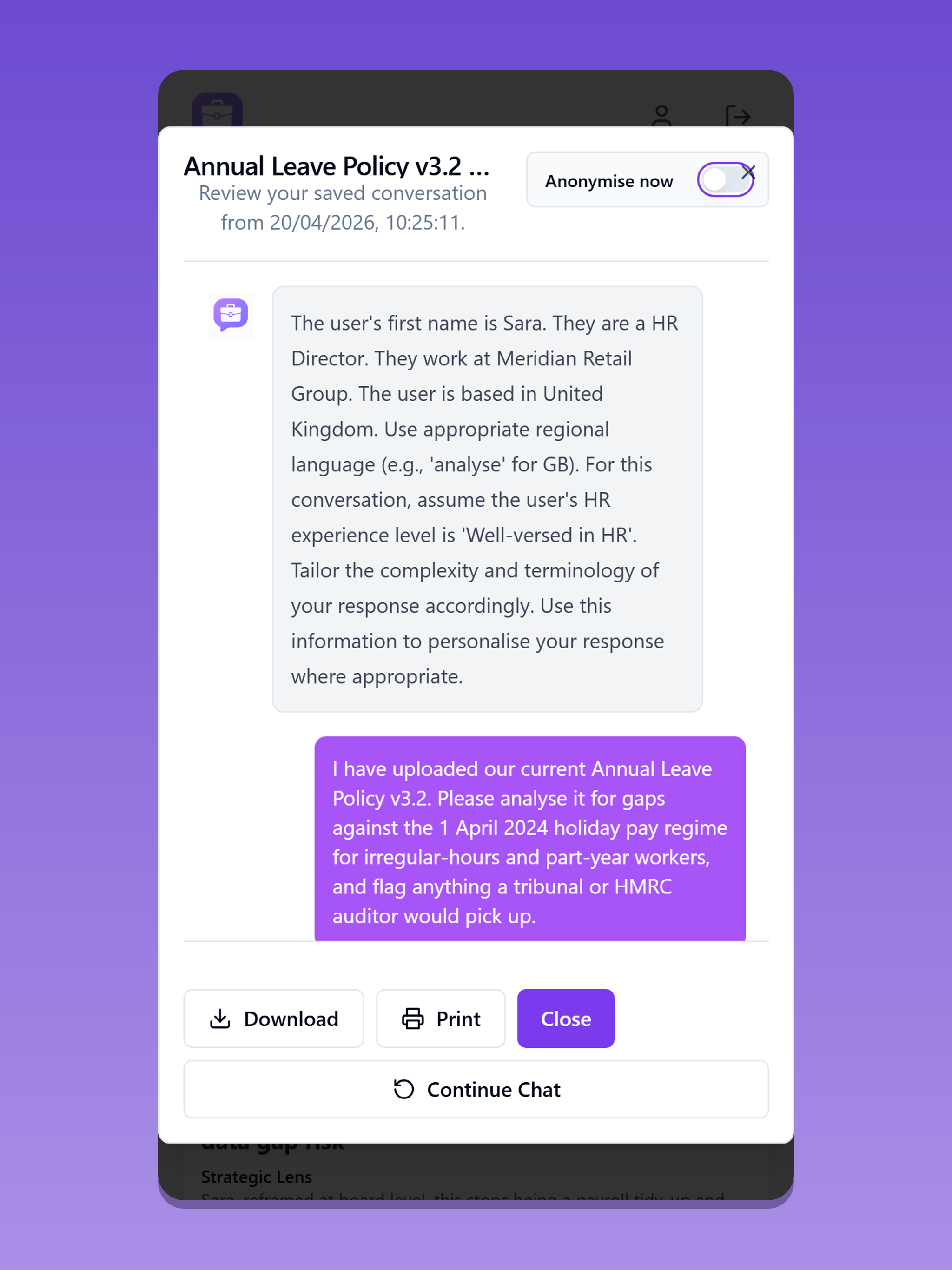 Just Ask, HR screenshot 11