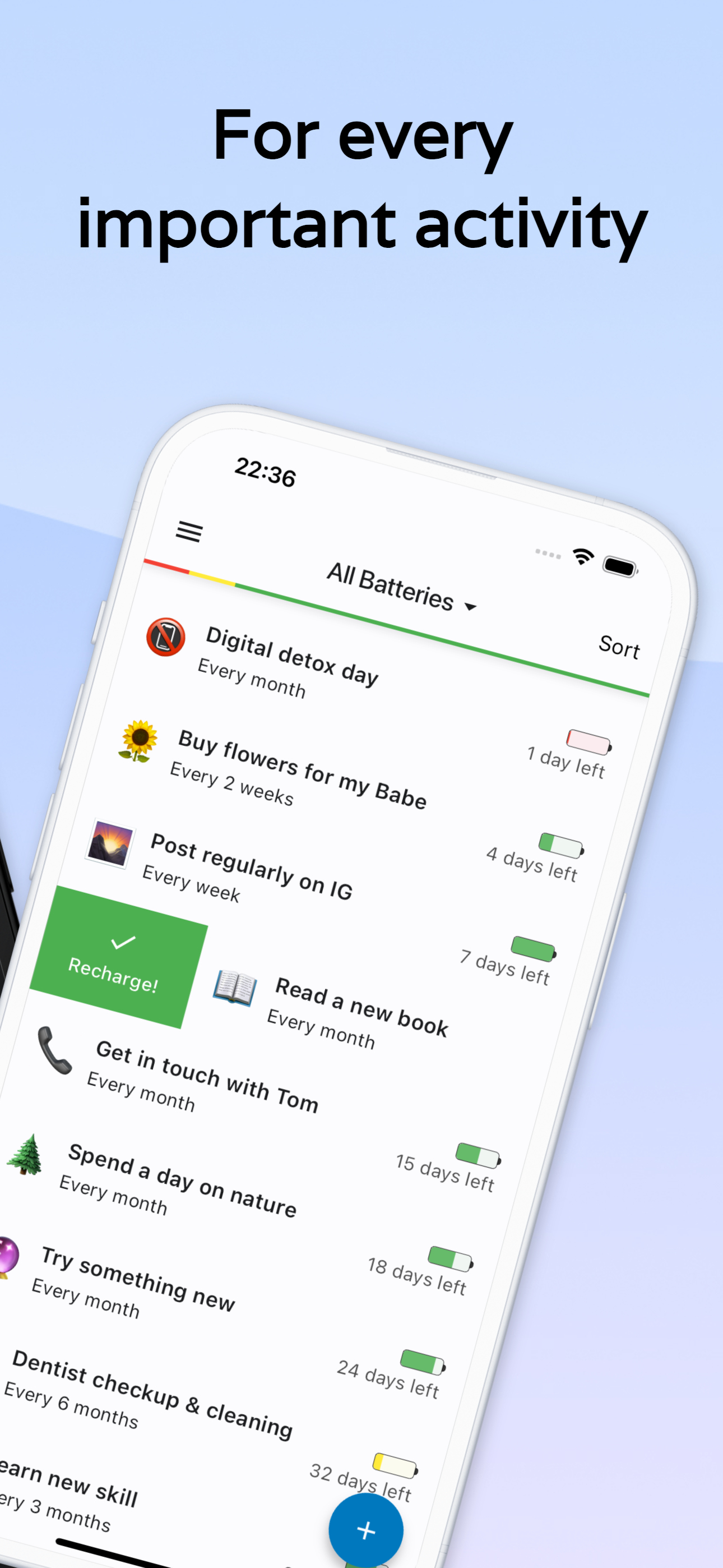 99 reminders – routine planner